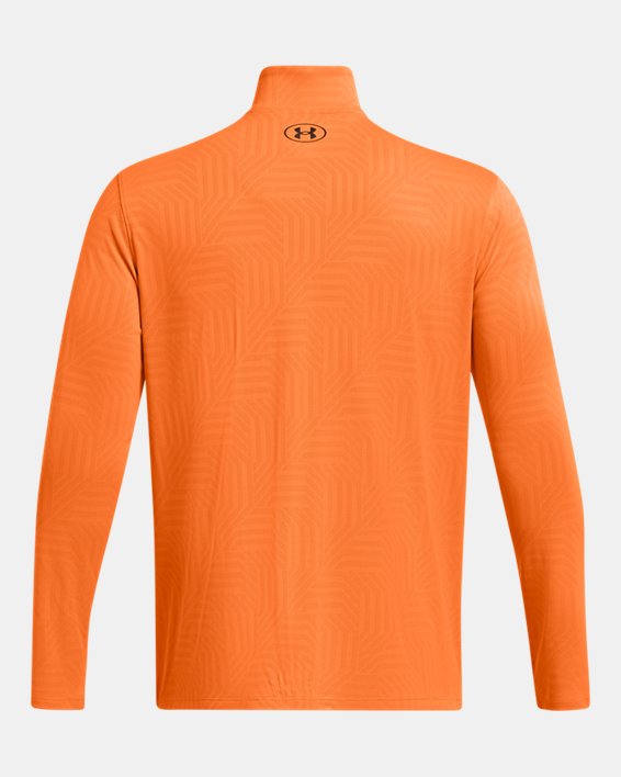 Koszulka męska UA Tech™ Vent Geotessa z zamkiem do połowy długości, Orange, pdpMainDesktop image number 4
